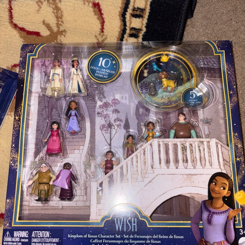 Disney Wish Character Set with Blue and Purple Accents